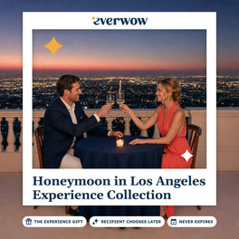 Everwow Honeymoon in Los Angeles Experience Collection experience gift photo in a frame, newlywed rooftop toast