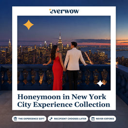 Everwow Honeymoon in New York City Experience Collection experience gift photo in a frame, terrace above city lights