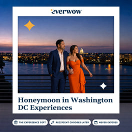 Everwow Honeymoon in Washington DC Experiences experience gift photo in a frame, newlyweds above the Potomac