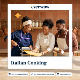 Everwow Italian Cooking experience gift photo in a frame, rolling fresh pasta