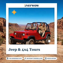 Everwow Jeep & 4x4 Tours experience gift photo in a frame, 4x4 on a canyon trail
