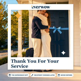 Everwow Thank You For Your Service experience gift photo in a frame, welcome-home hug