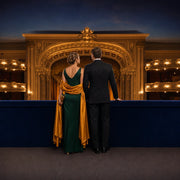 Couple in a private theater box at the velvet rail, Houston Iconic Bucketlist Luxe experience gift