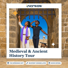 Everwow Medieval & Ancient History Tour experience gift photo in a frame, stone gatehouse tour