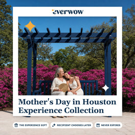 Everwow Mother's Day in Houston Experience Collection gift photo in a frame, azalea trail bench
