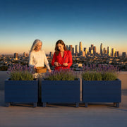 Daughter snipping rooftop lavender as her mother holds the basket, Mother's Day in Los Angeles Experience Collection gift