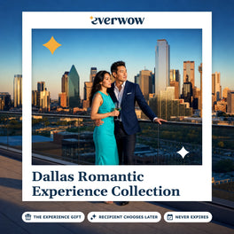 Everwow Dallas Romantic Experience Collection experience gift photo in a frame, couple at a rooftop rail