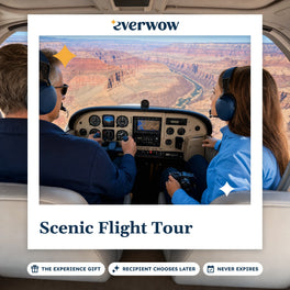 Everwow Scenic Flight Tour experience gift photo in a frame, small plane over a canyon