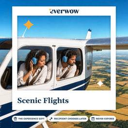 Everwow Scenic Flights experience gift photo in a frame, farmland seen from the air