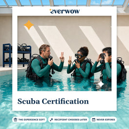 Everwow Scuba Certification experience gift photo in a frame, pool training drill