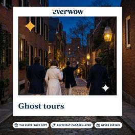 Everwow Ghost tours experience gift photo in a frame, lantern-lit cobblestone lane