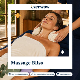 Everwow Massage Bliss experience gift photo in a frame, spa treatment table