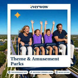 Everwow Theme & Amusement Parks experience gift photo in a frame, family on a roller coaster