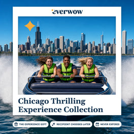 Everwow Chicago Thrilling experience gift photo in a frame, lakefront speedboat ride