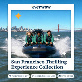 Everwow San Francisco Thrilling Experience Collection experience gift photo in a frame, speedboat on the bay