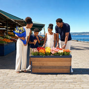 Family browsing flower stalls at a historic public market, Seattle Together Experience Collection experience gift