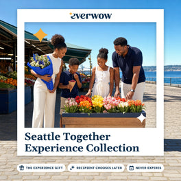 Everwow Seattle Together Experience Collection experience gift photo in a frame, market flower stalls