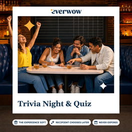 Everwow Trivia Night & Quiz experience gift photo in a frame, friends winning bar trivia