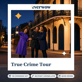 Everwow True Crime Tour experience gift photo in a frame, lantern-lit night tour