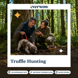 Everwow Truffle Hunting experience gift photo in a frame, truffle hunt with a dog