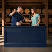 Distiller drawing a barrel sample as his guest holds her glass ready, Whiskey & Bourbon Tour experience gift