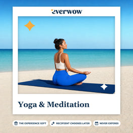 Everwow Yoga & Meditation experience gift photo in a frame, meditation by the ocean